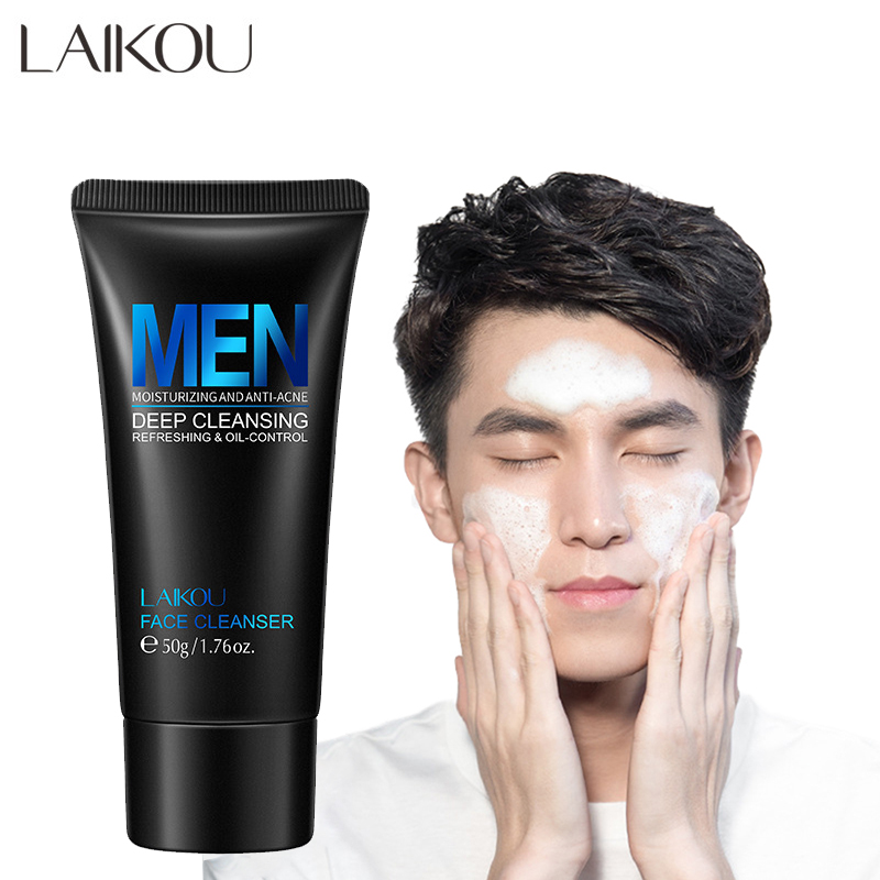 Salicylic Acid Cleanser - Laikou-男性用フェイシャルクリーナー,保湿,フェイスケア,オイルコントロール,ブラックヘッドリムーバー,深海,化粧品