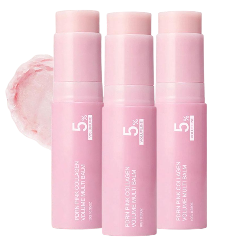 Skincare Pink - PDRNピンクコラーゲンボリュームマルチバームスティック 5%ボルユフィリン配合 顔、目の下、首、額の保湿スキンケア