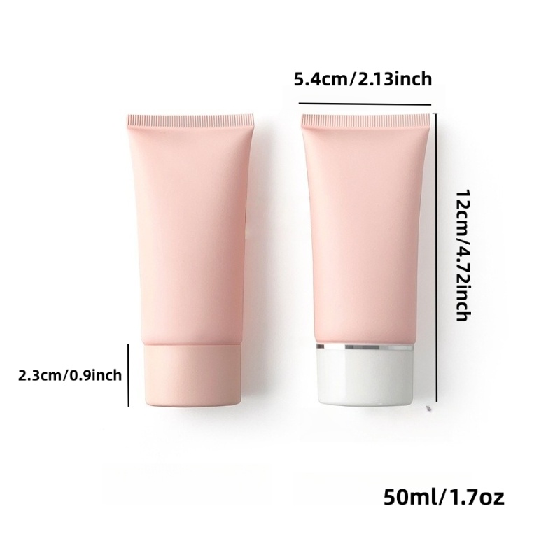 【ロゴカスタム】50個のカスタマイズされた50mlピンクの蓋 - Skincare Pink のレビューと価格