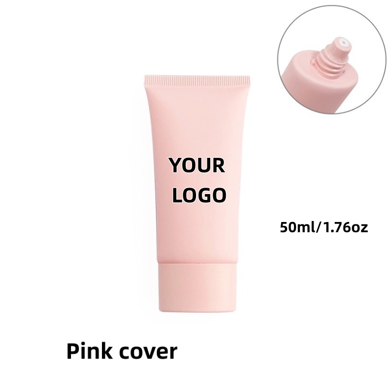 【ロゴカスタム】50個のカスタマイズされた50mlピンクの蓋 - Skincare Pink のレビューと価格