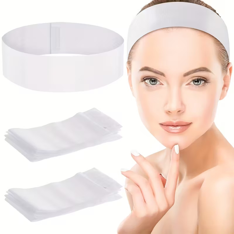 10/50/100 個使い捨てヘッドバンドスパサロンフェイシ - Skincare Pink のレビューと価格