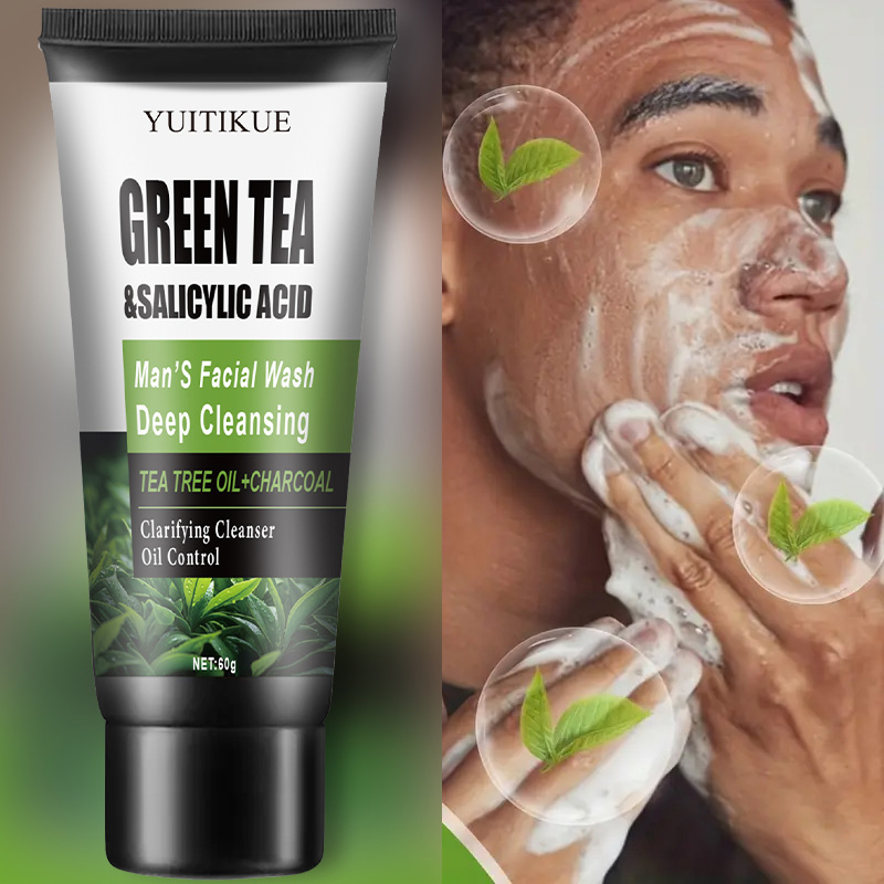 YUITIKUE メンズ洗顔料 60g - 緑茶＆サリチル酸 - Salicylic Acid Cleanser のレビューと価格