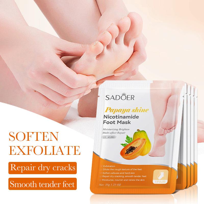 1ペア SADOER フルーツフットマスク 保湿フットピーリ - Skincare Exfoliating のレビューと価格