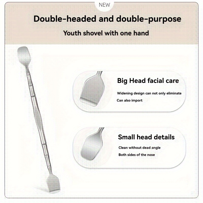 ステンレス製プロ仕様両端黒ずみ除去ツール：顔の毛穴クリーナー - Skincare Exfoliating のレビューと価格