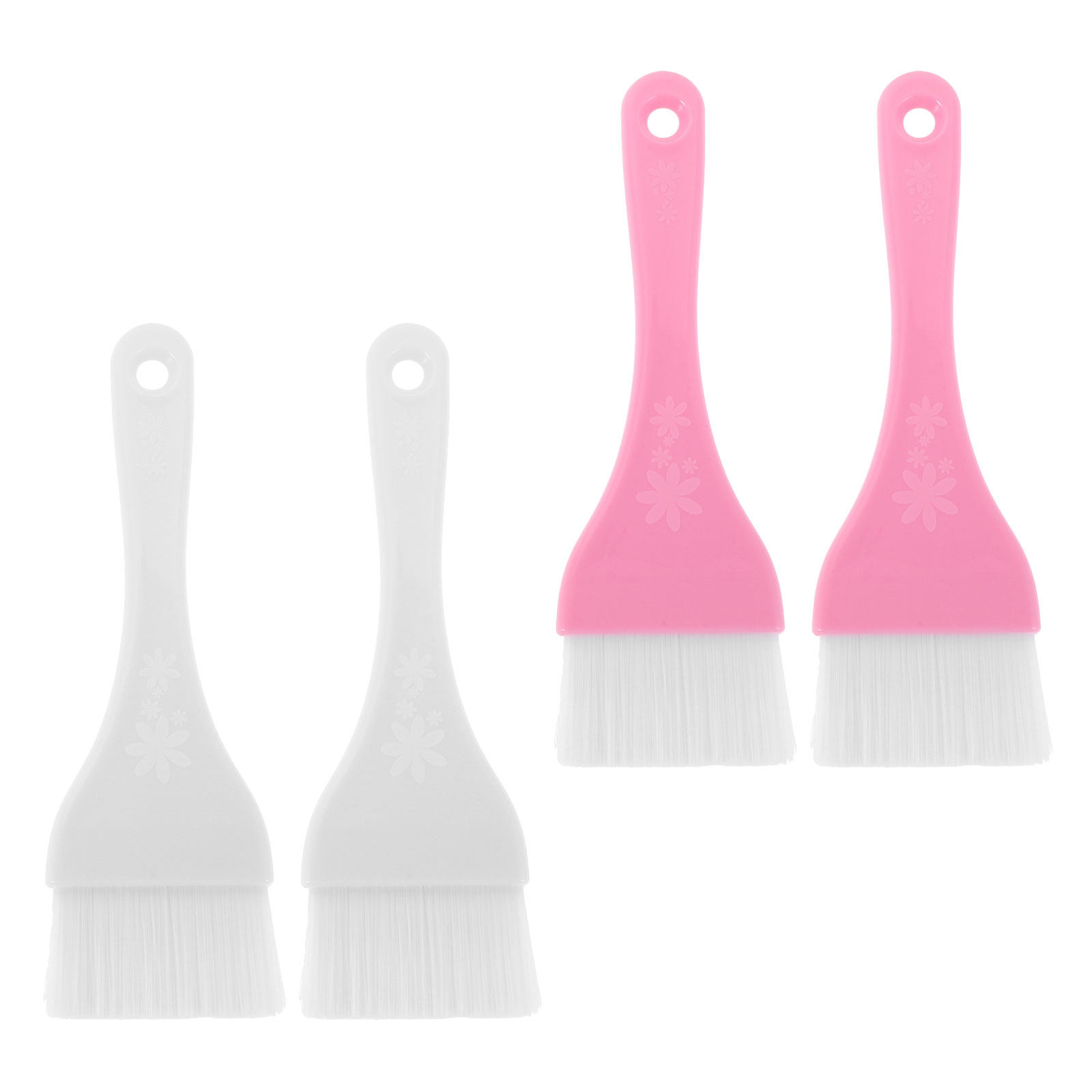 4個入り大型ボディフェイスマスクブラシセット ホワイトピンク - Skincare Pink のレビューと価格